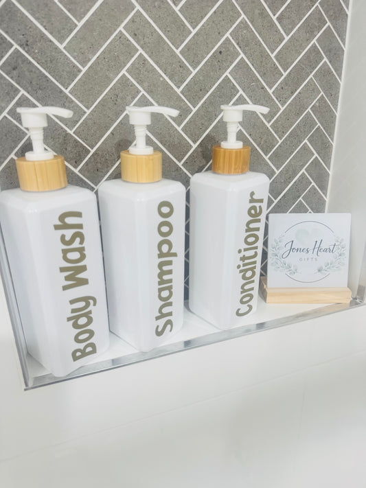 Luxury Bathroom Pump | Shampoo - Conditioner - Body Wash