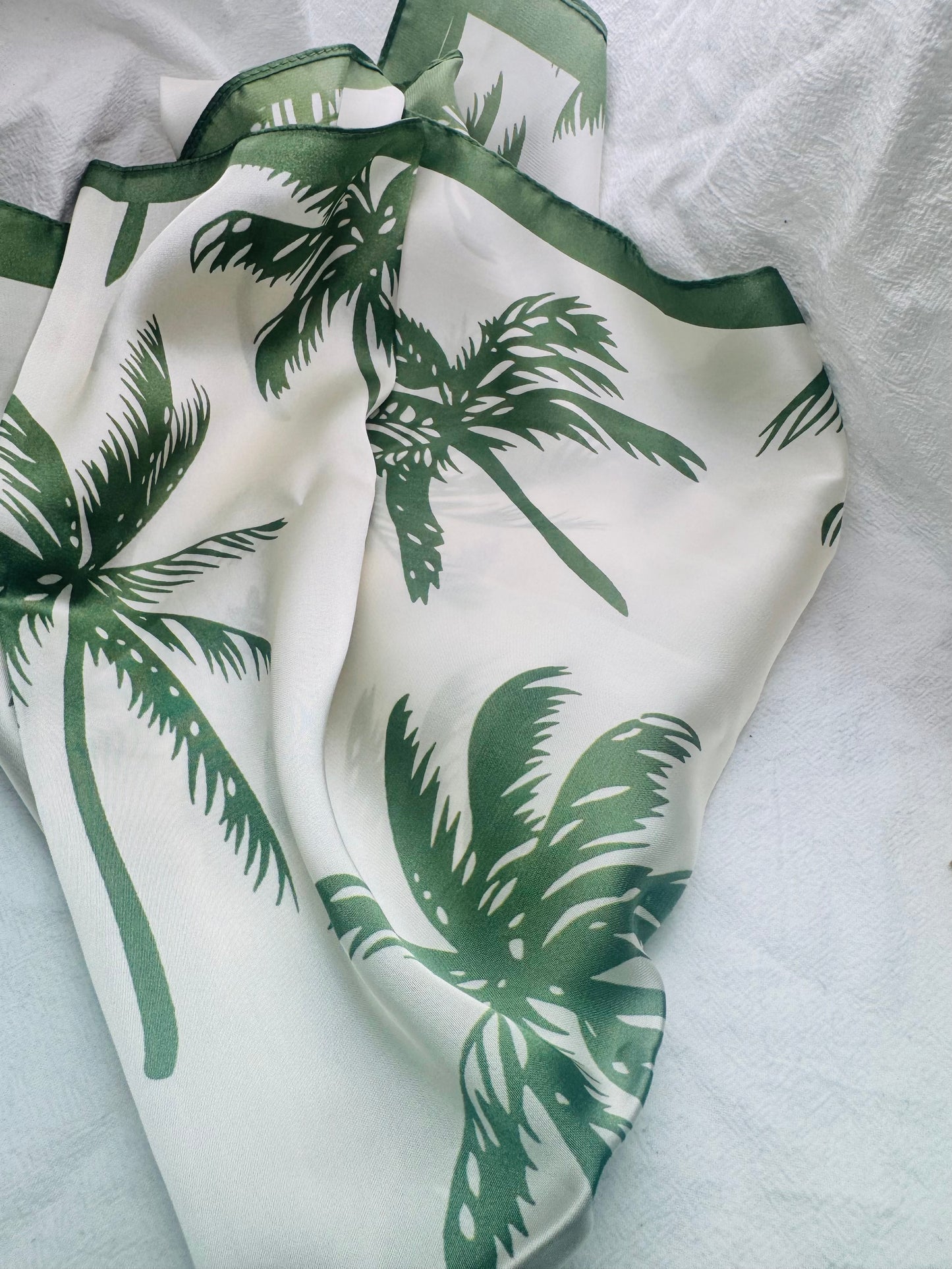 Coconut Tree Palm Scarf | Satin
