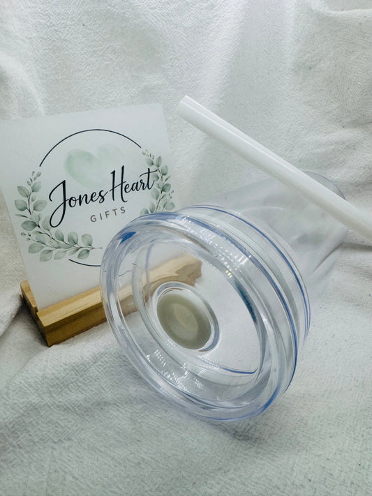 Personalised Plastic Tumblers | Lid & Reusable Straw