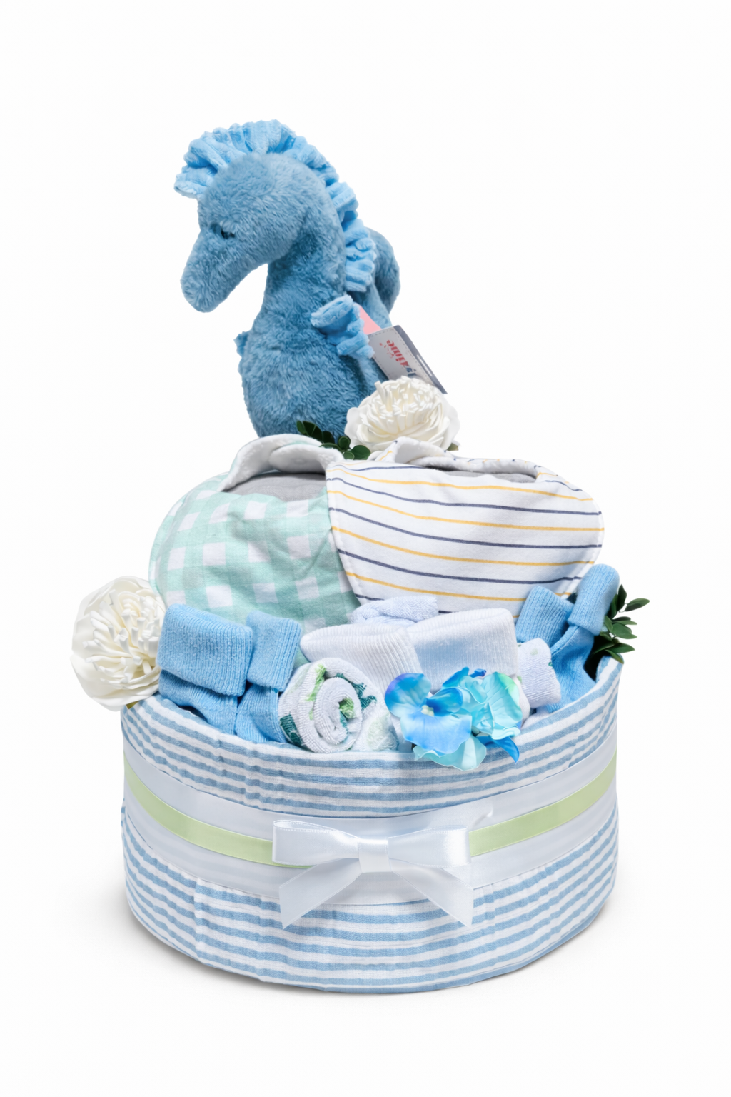 2 Tier Baby Nappy Cake