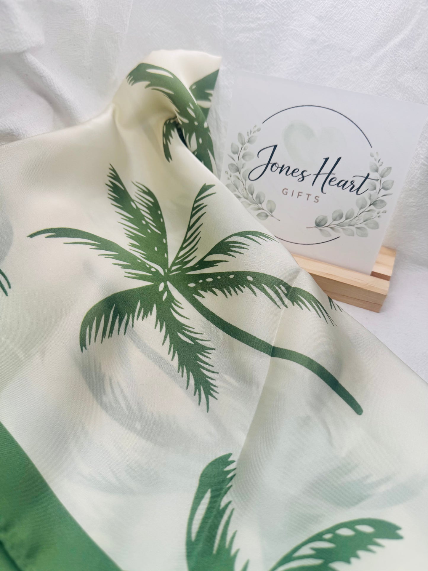 Coconut Tree Palm Scarf | Satin
