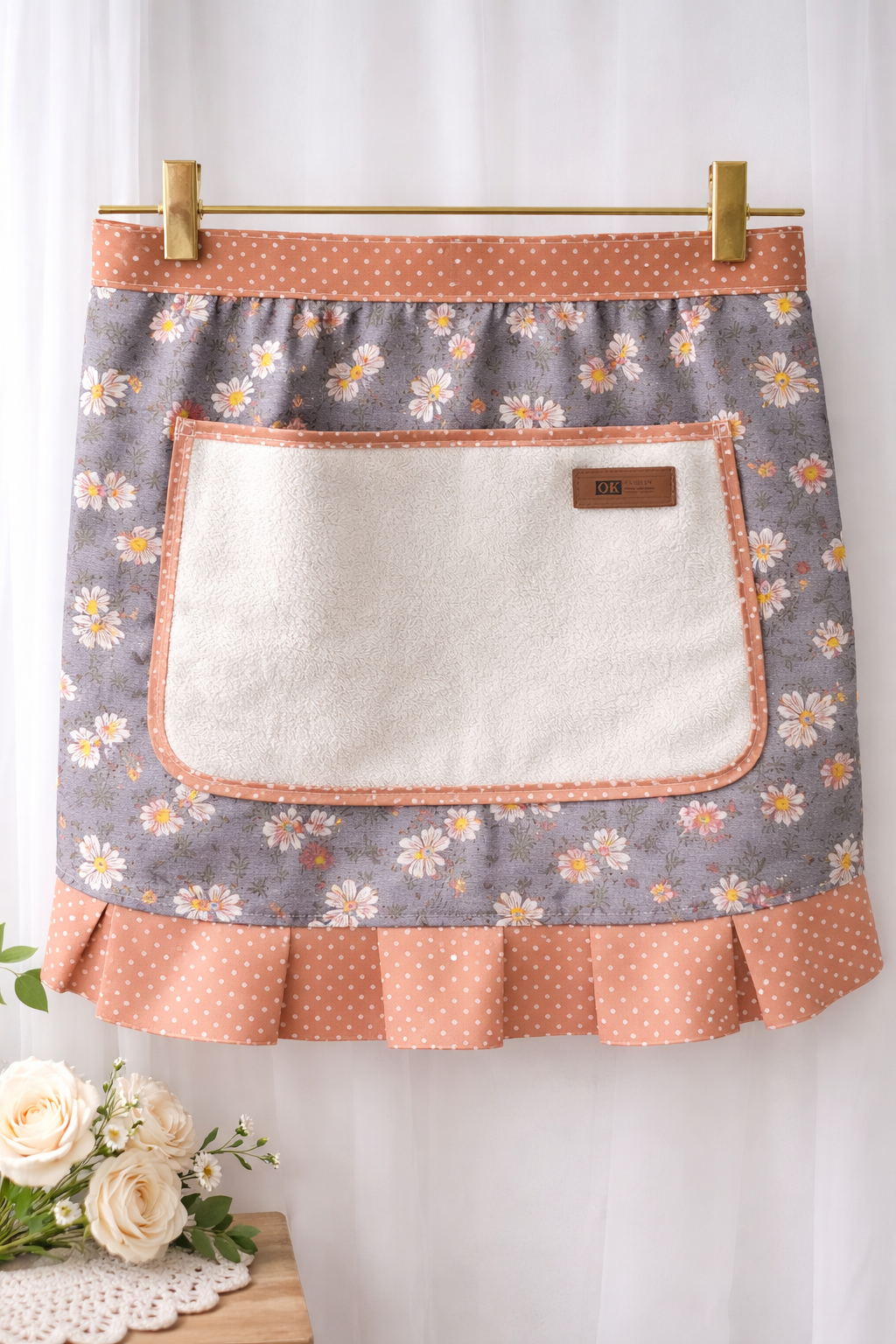 Half Apron - Rustic Blue 