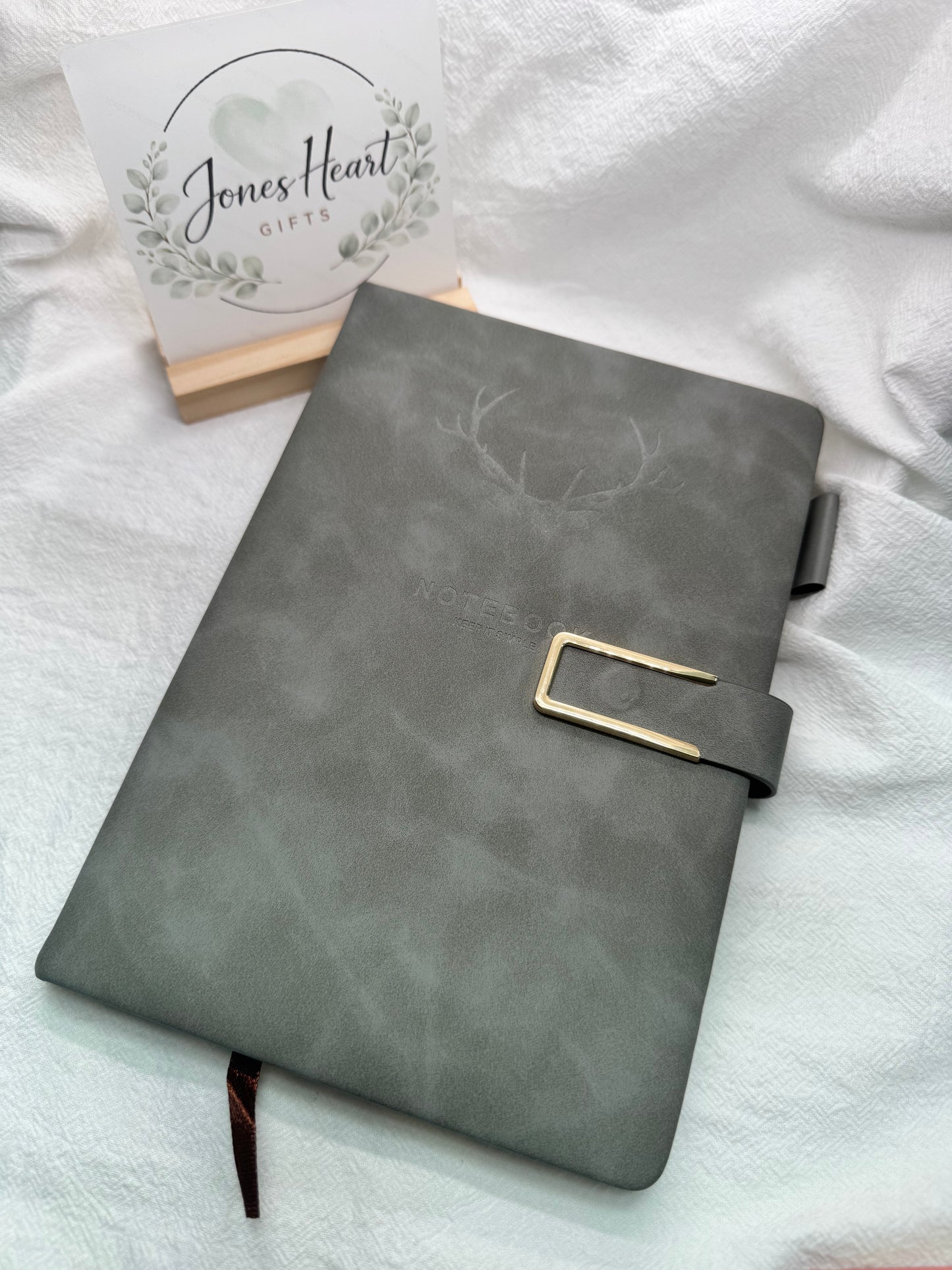 Personalised Blank  Lined Journal – Custom Name A5 Leatherette Notebook